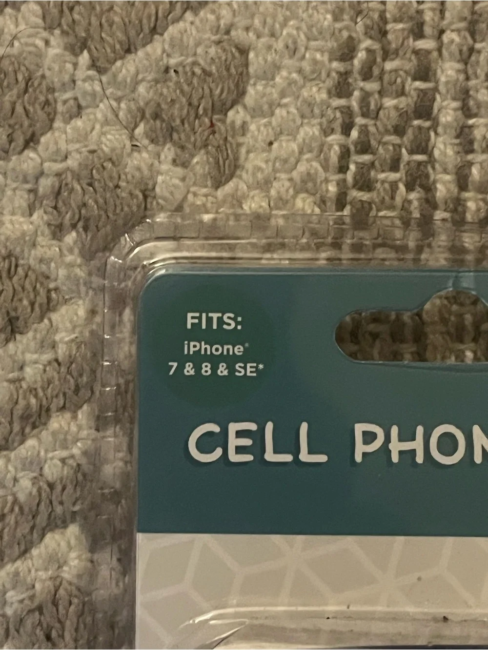 Apple Blue Phone Case with Multicolor Chain Strap
